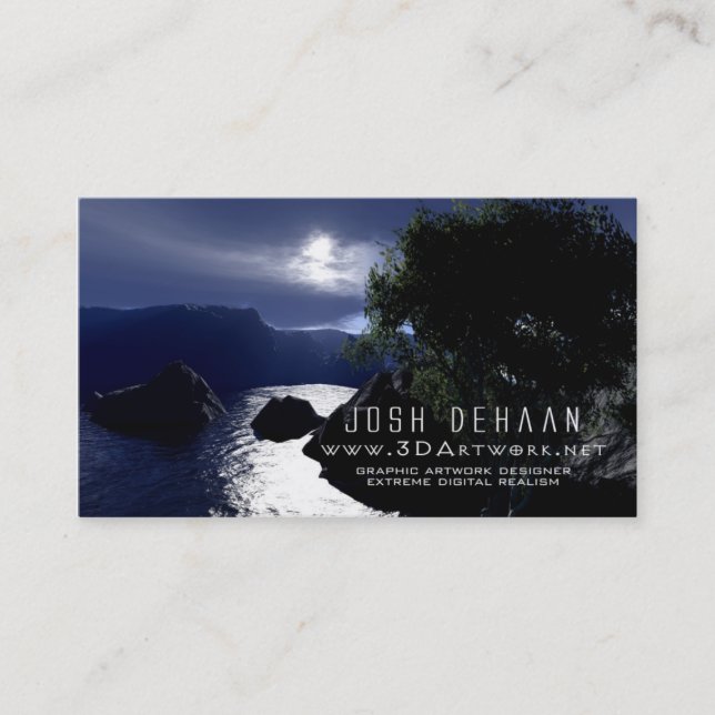 cartes de visite v1 de l'illustration 3D (Devant)