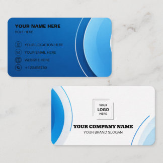 Cartes de visite vert or code QR logo personnalisé