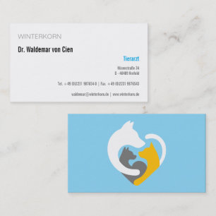 cartes de visite vétérinaire