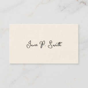 Cartes de visite victoriennes simples