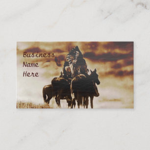 Cartes de visite vintages Cheyenne Warriors