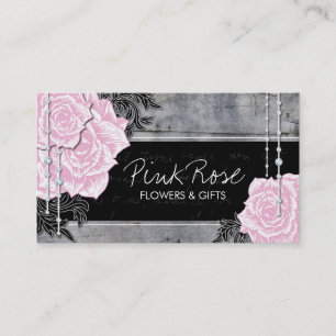 Cartes de visite vintages de roses