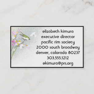 Cartes de visite vintages de style asiatique