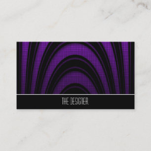 Cartes de visite violet pourpre noir abstrait arch