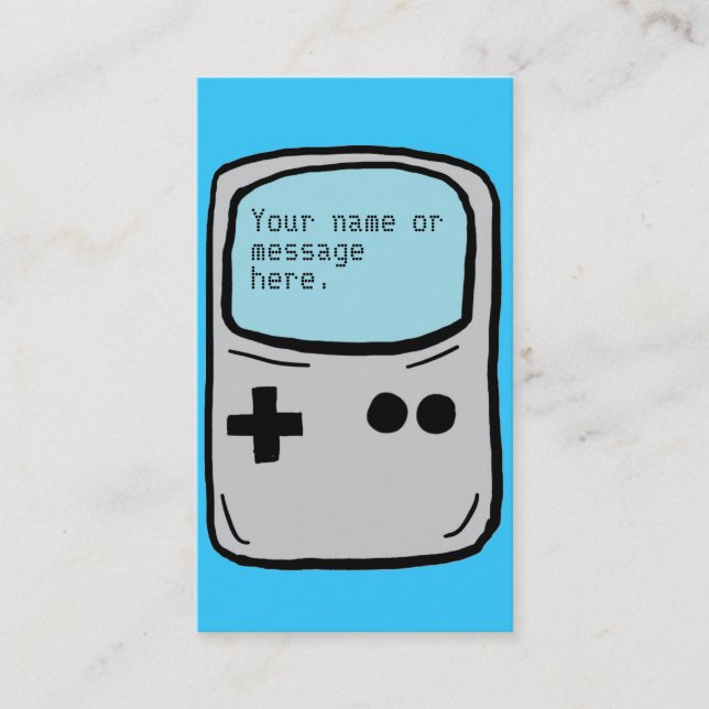 Cartes de visite visuels personnalisables de gamer (Devant)