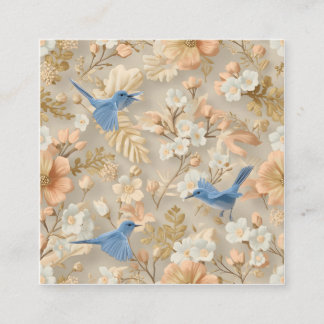 Cartes de visite : Volière pastel 3D