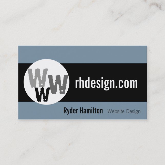 Cartes de visite Web Design (Devant)