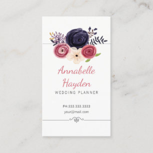 cartes de visite wedding planners floraux