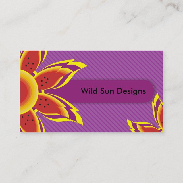 Cartes de visite Wild Sun Designs (Devant)
