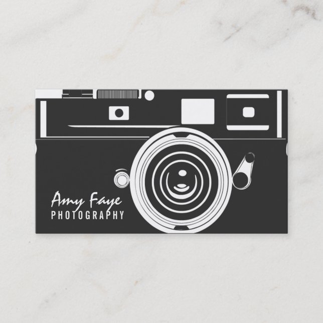 Cartes de visites sur la photographie avec apparei (Devant)