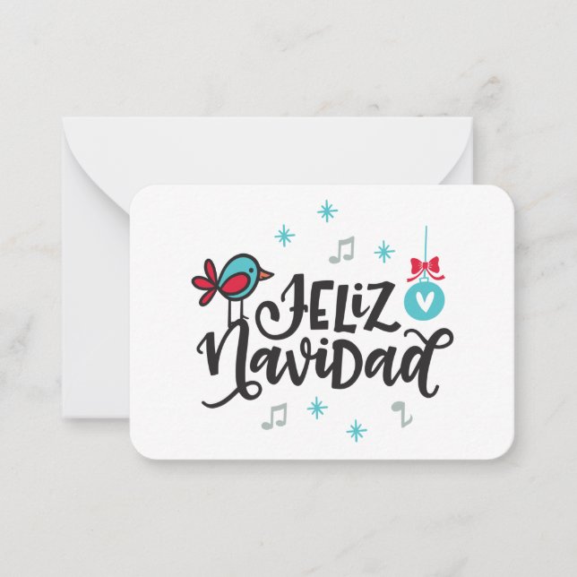 Cartes de vœu Feliz Navidad (Devant)