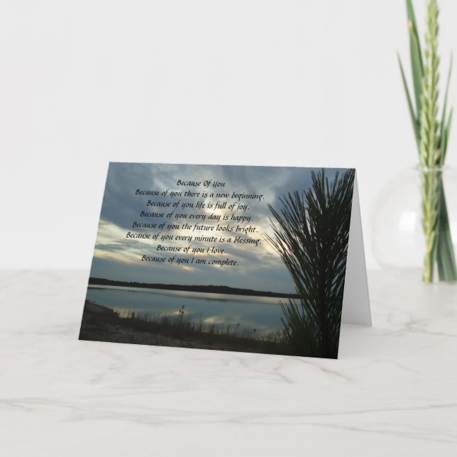 Cartes de voeux À cause de vous 24 (Devant)