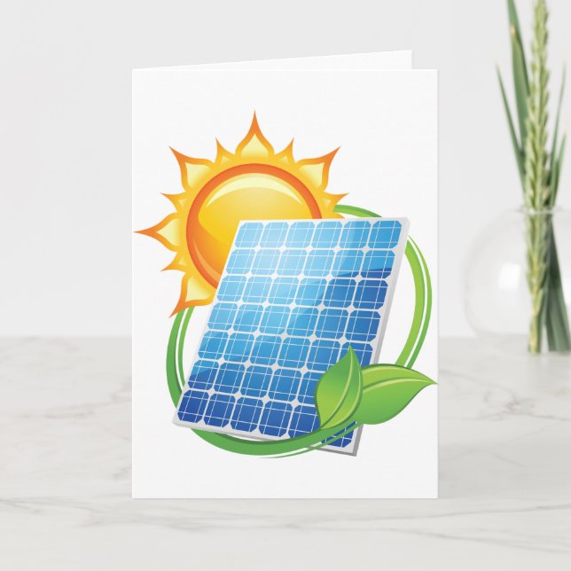 Cartes de voeux à énergie solaire (Devant)