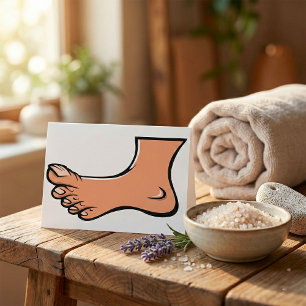 Cartes de voeux à un pied