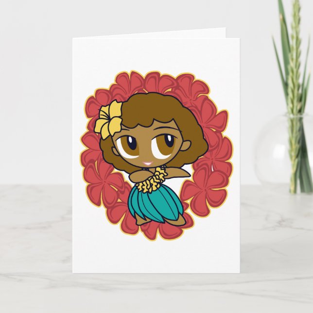 Cartes de voeux "Aloha Honeys" en rouge (Devant)