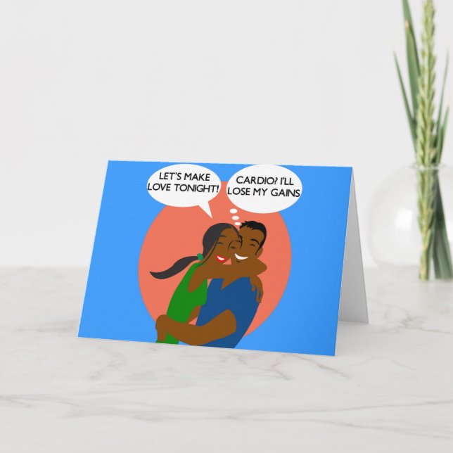 Cartes de voeux amusantes pour le Bodybuilder (Devant)