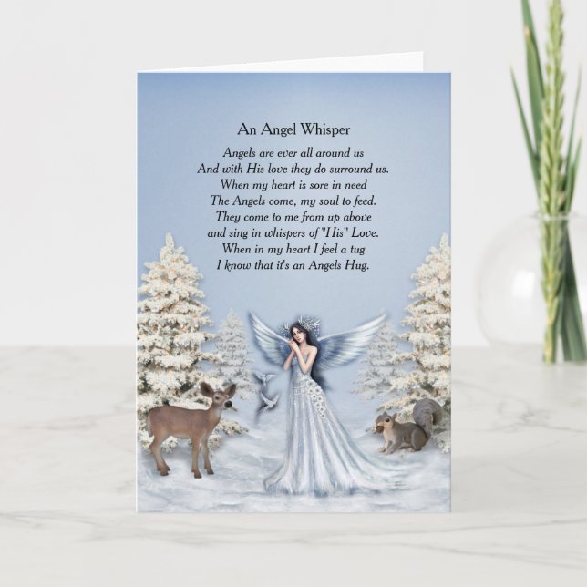 Cartes de voeux Angel Whisper (Devant)