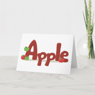 Cartes de voeux Apple Word