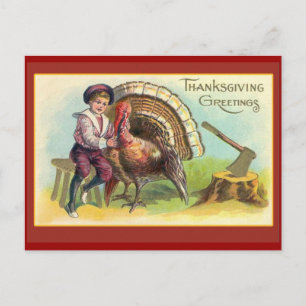 Cartes de voeux Art Thanksgiving vintages