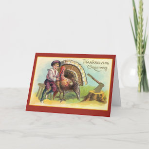 Cartes de voeux Art Thanksgiving vintages