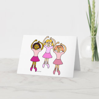 Cartes de voeux Ballerinas dansantes