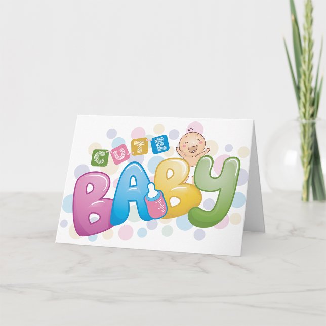 Cartes de voeux Bébé mignonnes (Créateur téléchargé)