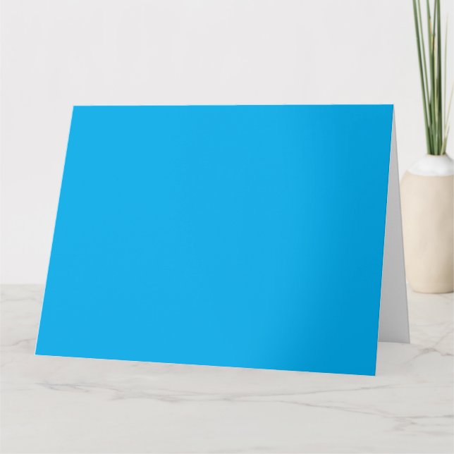Cartes de vœux bleues | Notes élégantes modernes (Devant)