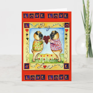 Cartes de voeux carlin Love