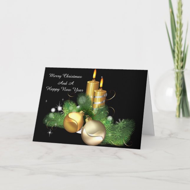 Cartes de voeux Centerpiece bougie (Devant)