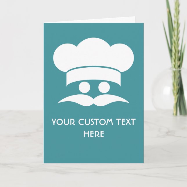 Cartes de voeux CHEF personnalisées (Devant)