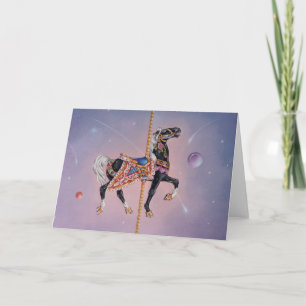 Cartes de voeux - cheval 2 de carrousel de