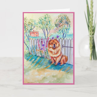 Cartes de voeux Chow Chow