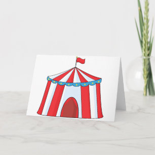 Cartes de voeux Circus Tente