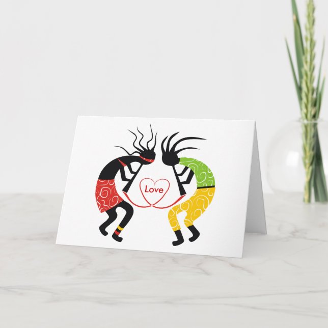 Cartes de voeux d'amour de Kokopelli (Devant)