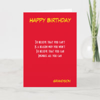 Cartes de voeux d'anniversaire de motivation de gr