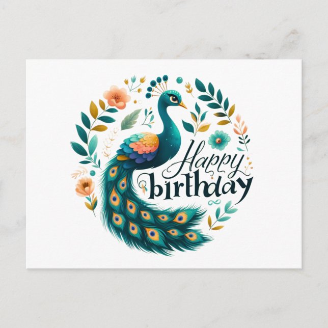 Cartes de voeux d'anniversaire heureuses (Devant)