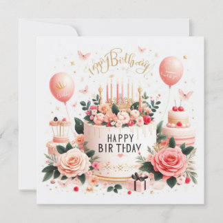 Cartes de voeux d'anniversaire heureuses