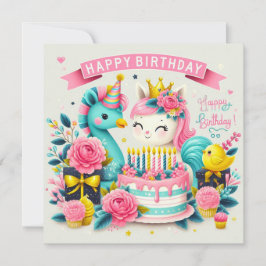 Cartes de voeux d'anniversaire heureuses