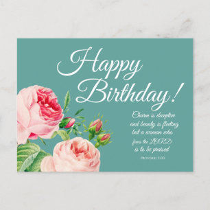 Cartes de vœux d'anniversaire Proverbes 31 Floral