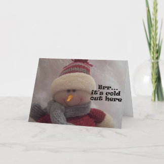 Cartes de voeux de bonhomme de neige de BRR…