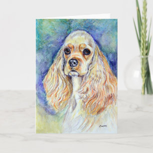 Cartes de voeux de Cocker Spaniel