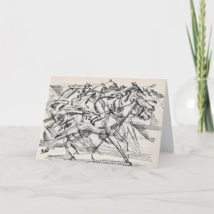 Cartes de voeux de course de chevaux