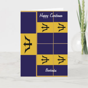 Cartes de voeux de la Barbade happy caribana