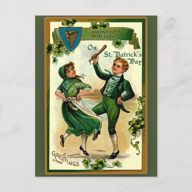 Cartes de voeux de la Saint-Patrick (Devant)