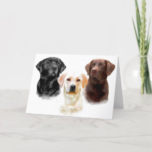 Cartes de voeux de labrador retriever