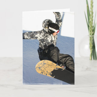 Cartes de voeux de lancement de surf des neiges