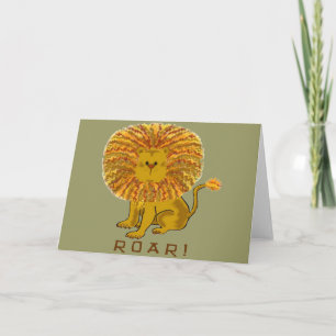 Cartes de voeux de lion
