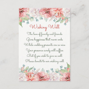 Cartes de voeux de mariage Fleurs à l'aquarelle po