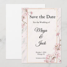 Cartes de Voeux de Mariage Sophistiquées