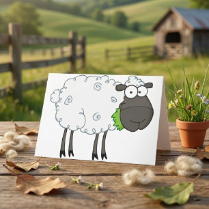 Cartes de vœux de mouton laineux